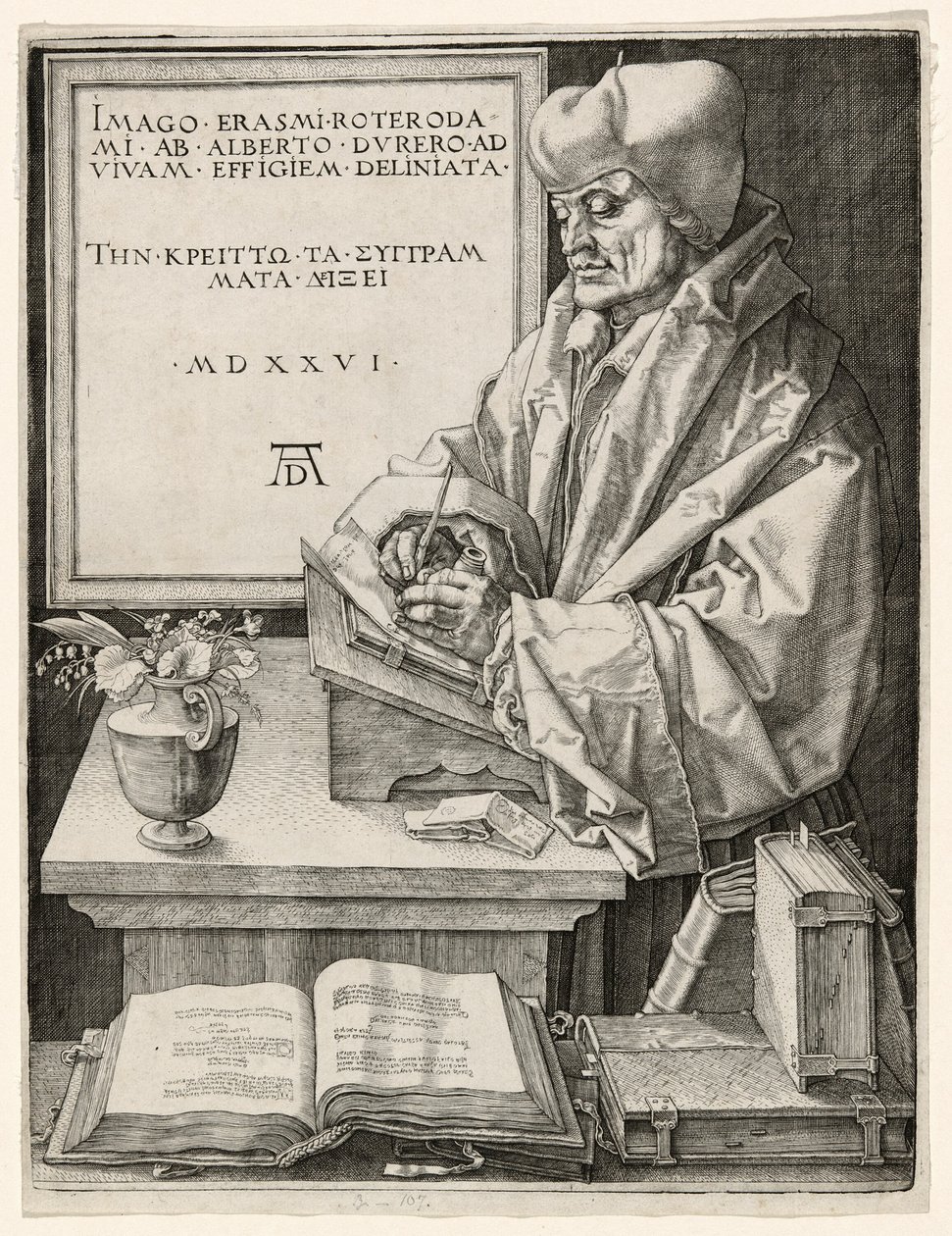 Erasmus Rotterdamský od Albrecht Dürer