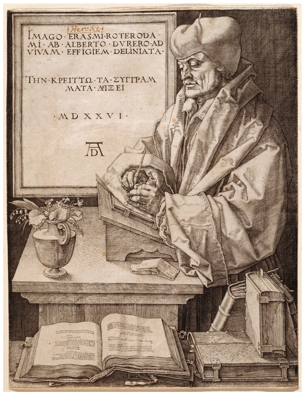 Erasmus z Rotterdamu od Albrecht Dürer