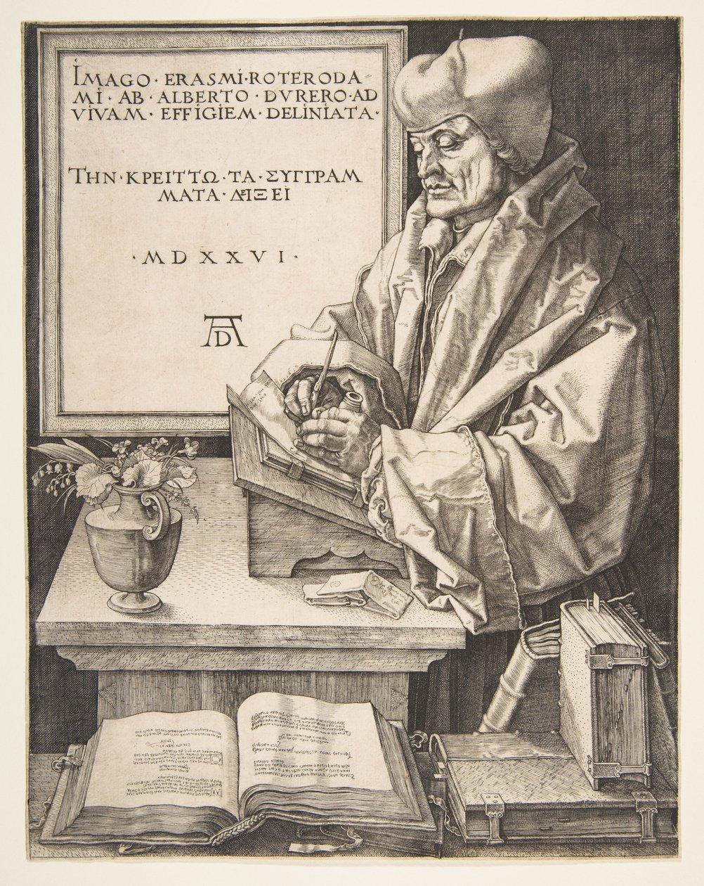 Erasmus Rotterdamský od Albrecht Dürer