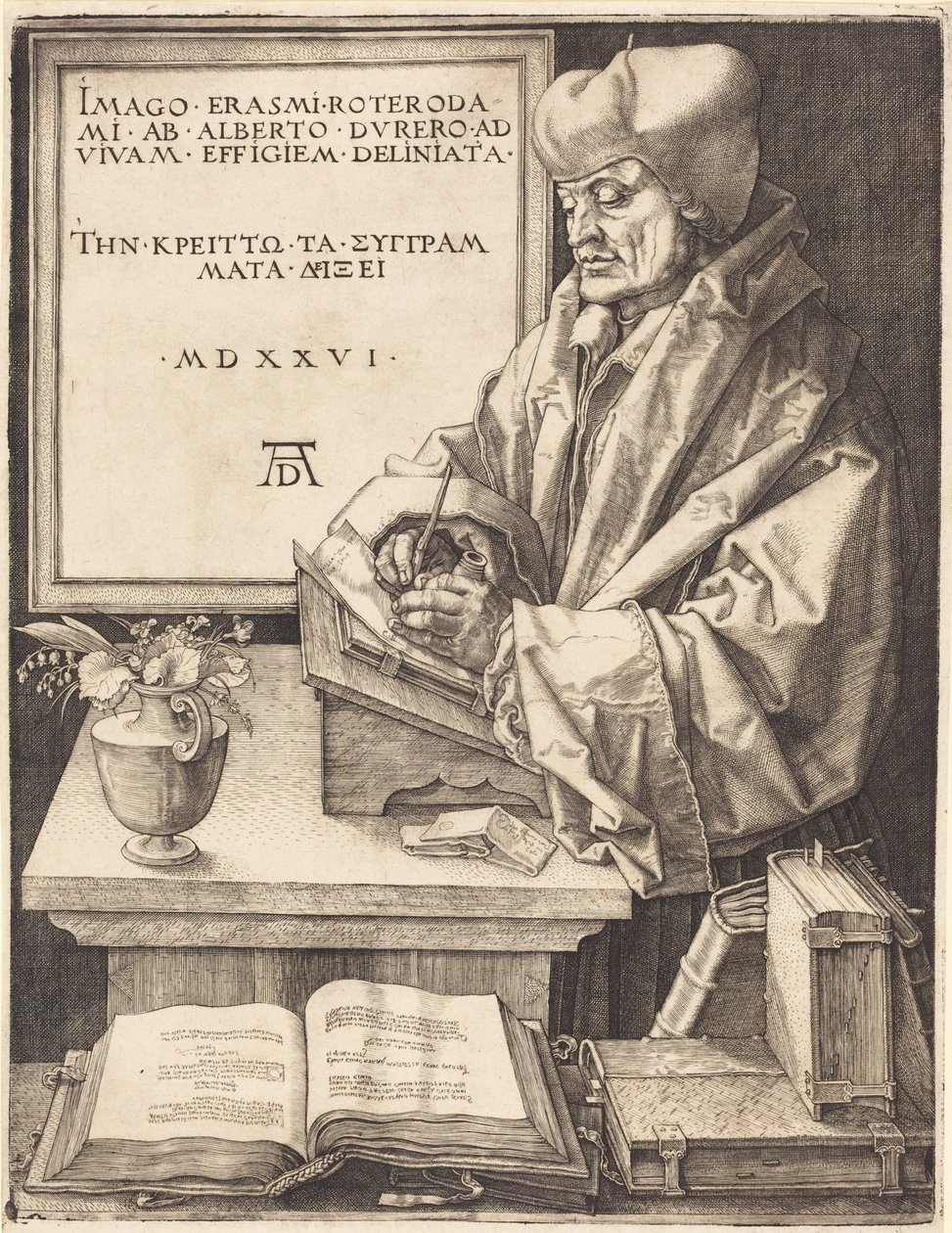 Erasmus Rotterdamský od Albrecht Dürer