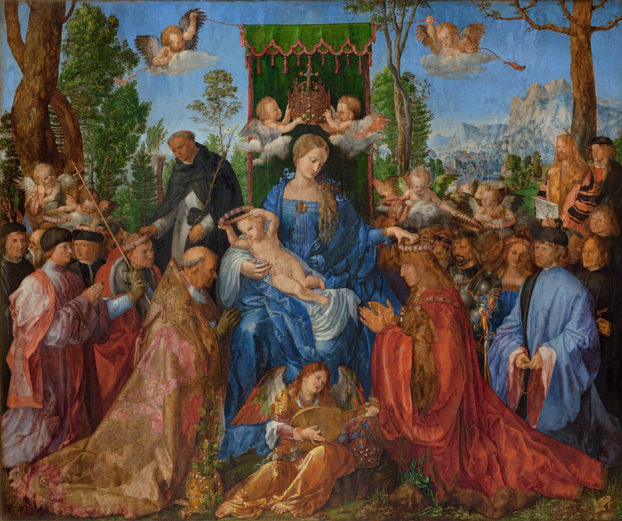 Svátek růžence od Albrecht Dürer