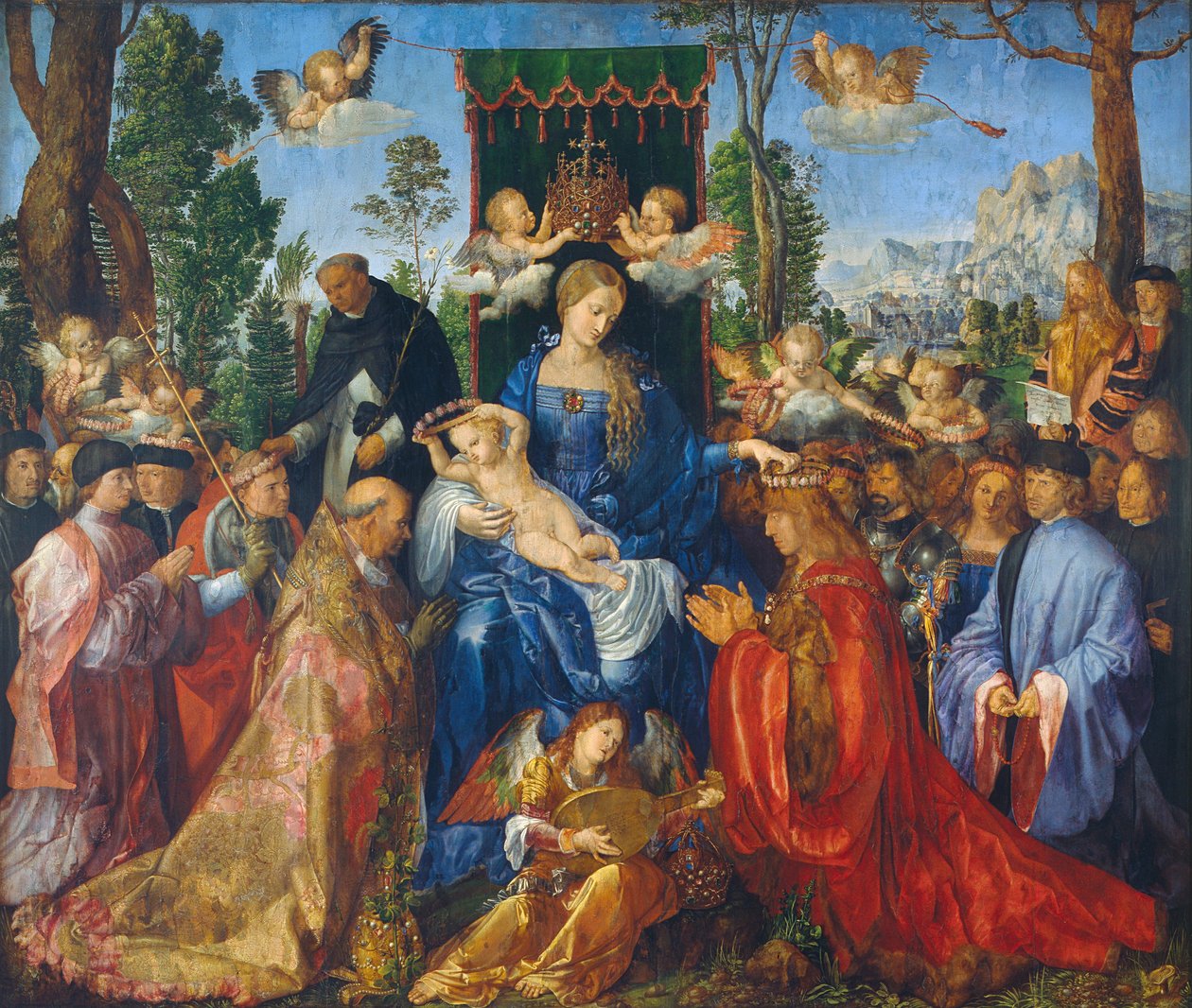 Svátek Růžence od Albrecht Dürer