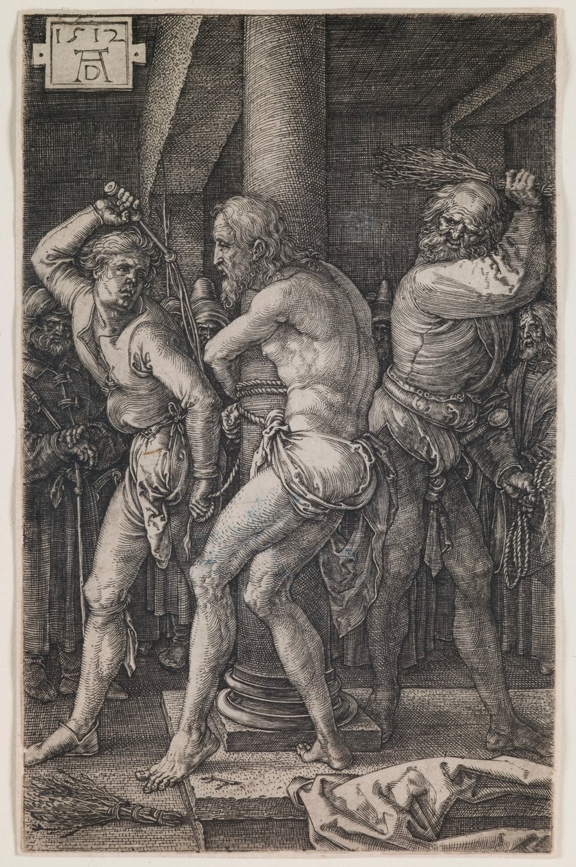 Flagellation, ze série „The Engraved Passion“ od Albrecht Dürer