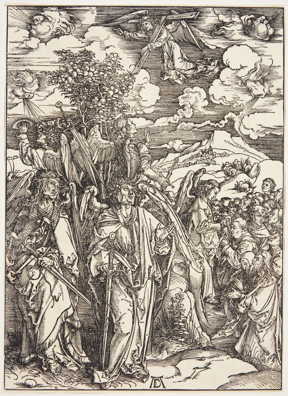Čtyři andělé zůstávají větry od Albrecht Dürer