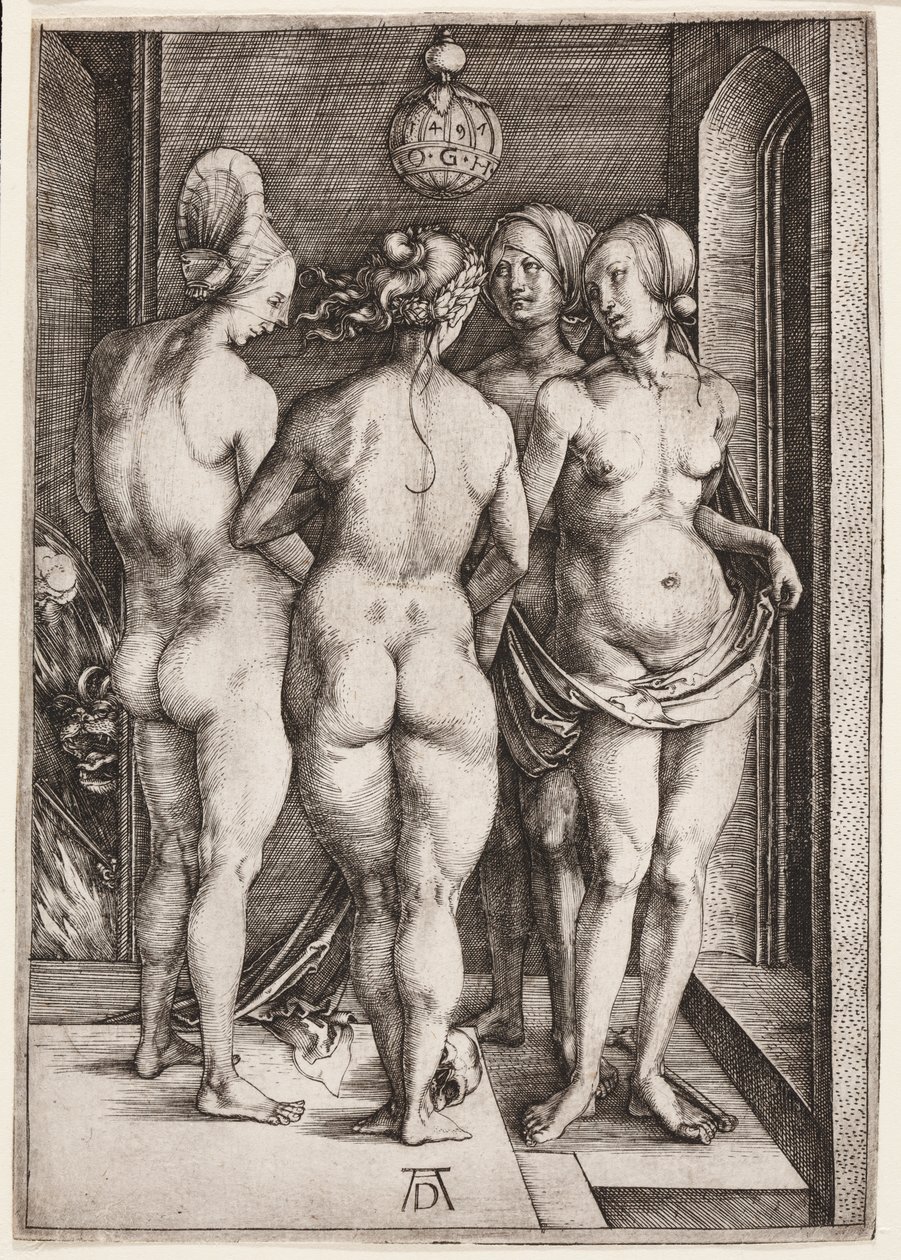 Čtyři nahé ženy (Čtyři čarodějnice) od Albrecht Dürer