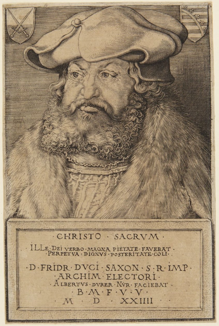 Fridrich, saský kurfiřt (B.104; M.102) od Albrecht Dürer