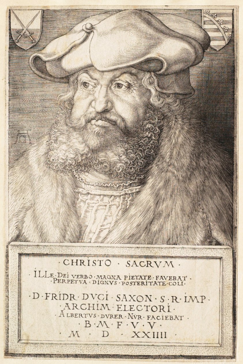 Fridrich Moudrý, saský kurfiřt od Albrecht Dürer