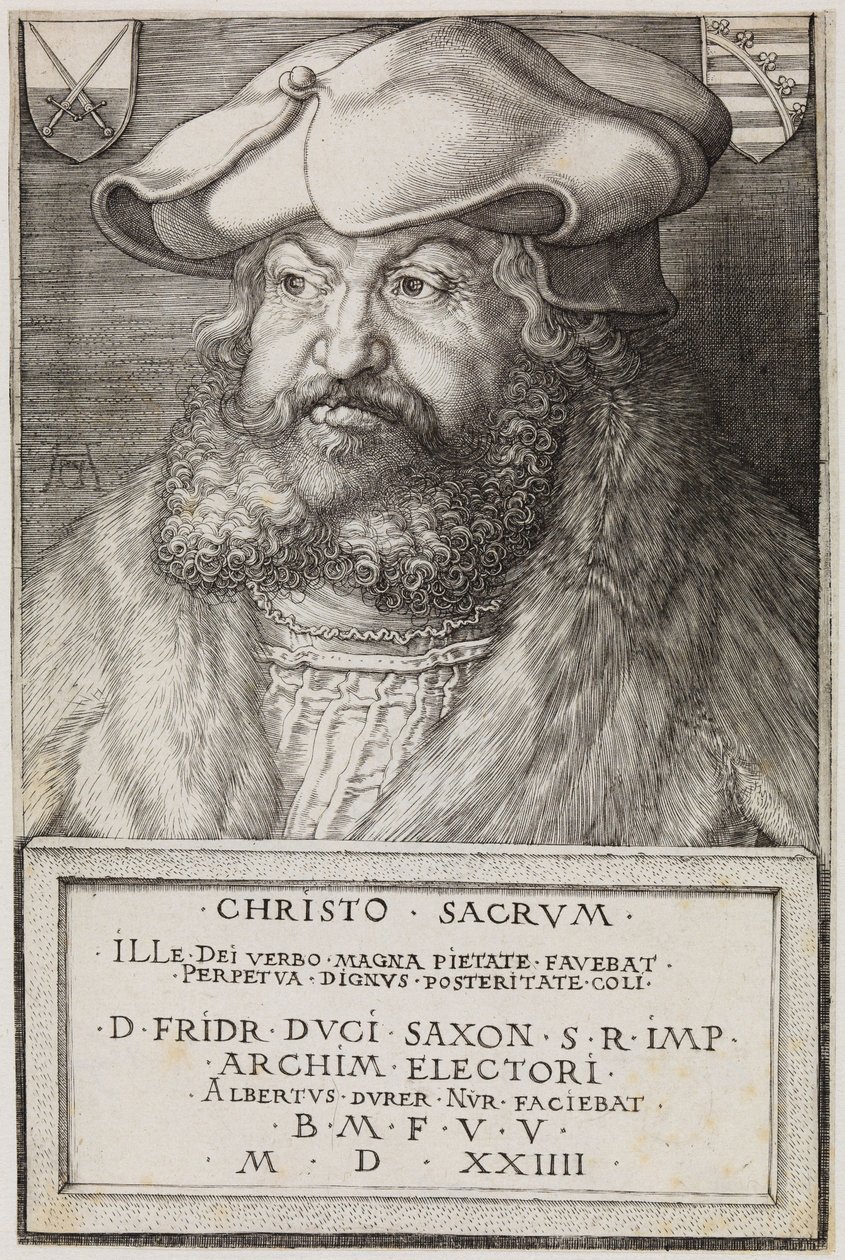 Fridrich Moudrý, saský kurfiřt od Albrecht Dürer