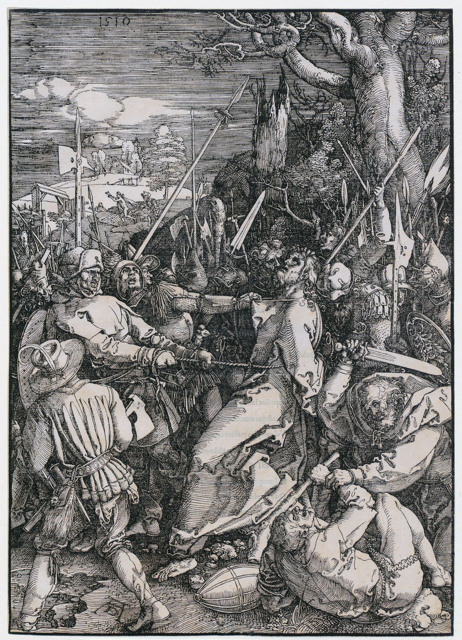 Zatčení Krista, list č. 4 ze série „Velké pašije“ od Albrecht Dürer