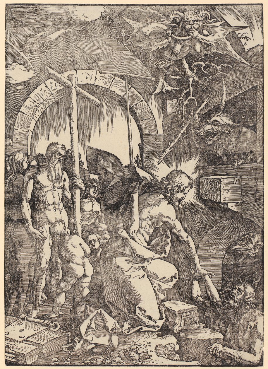 Bičování Krista, list č. 5 ze série „Velké pašije“ od Albrecht Dürer