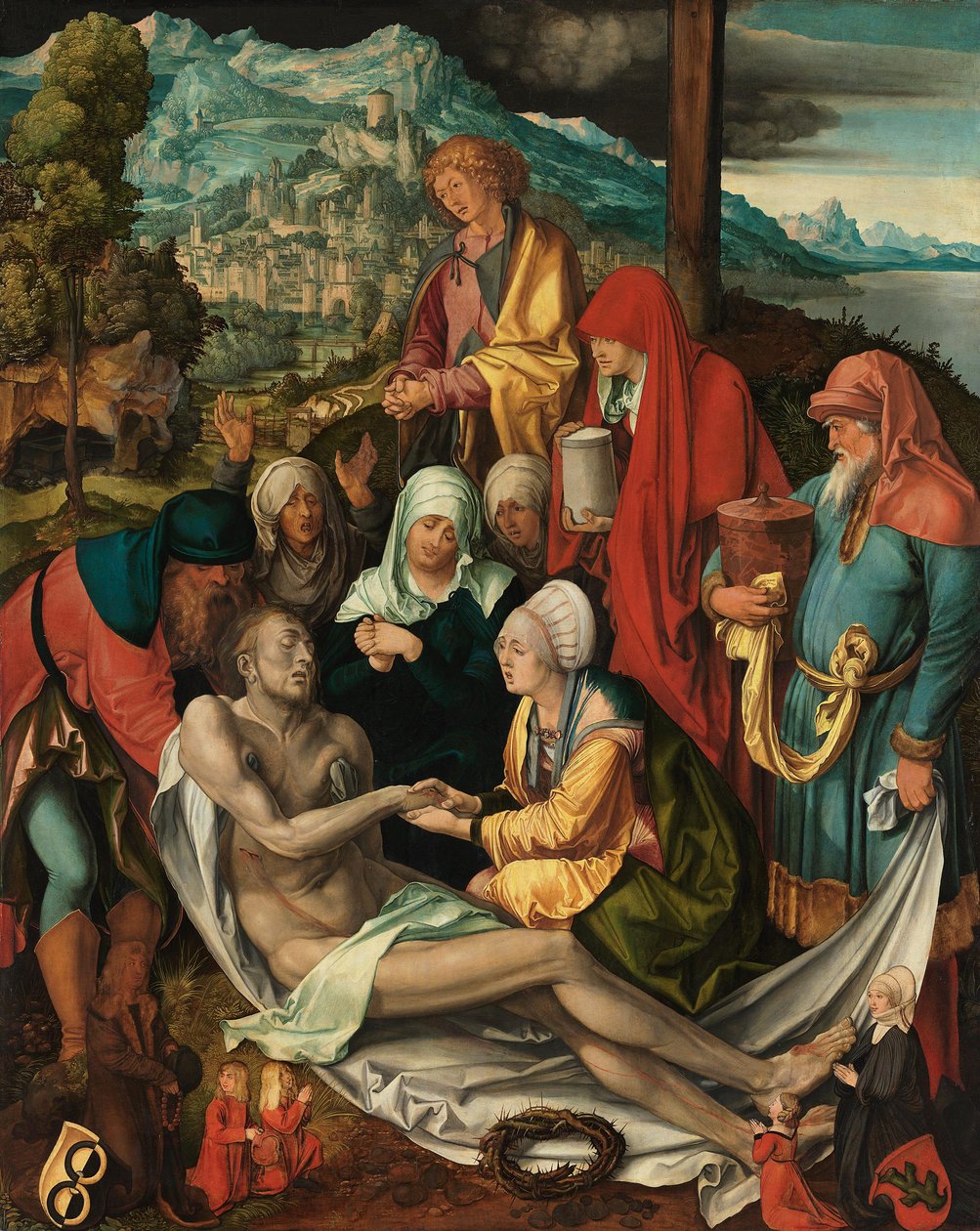 Německy: Beweinung Christi ("Glimsche Beweinung") Oplakávání Krista od Albrecht Dürer