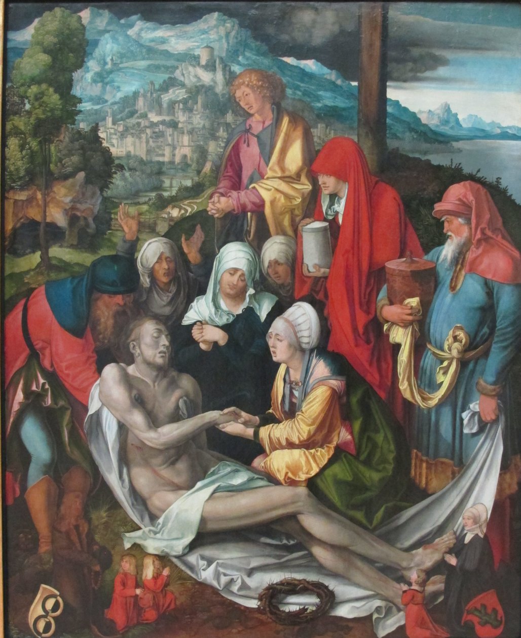 Německy: Beweinung Christi ("Glimsche Beweinung") Oplakávání Krista od Albrecht Dürer
