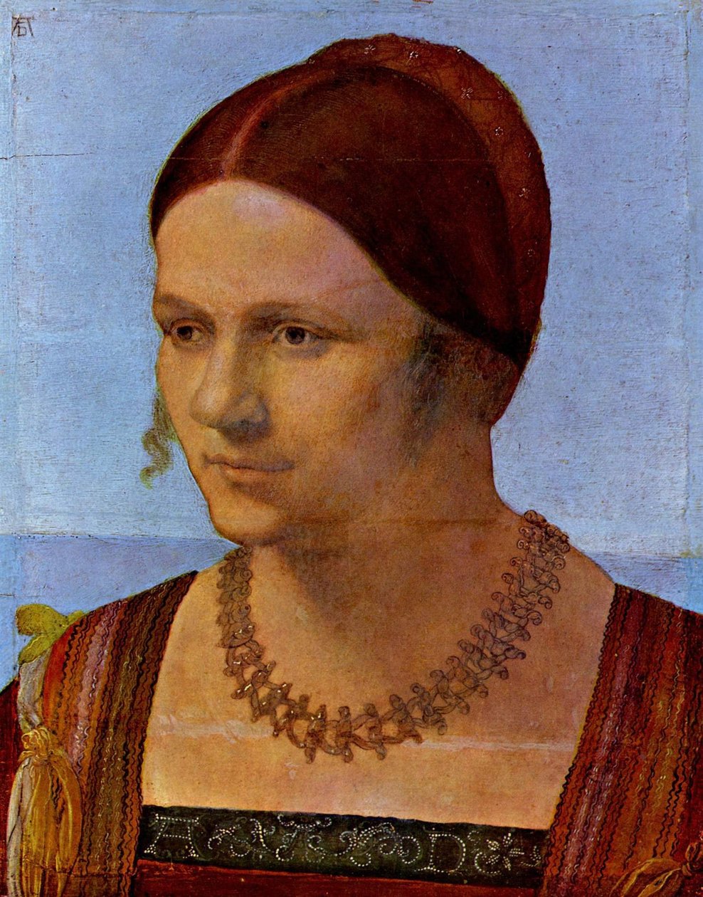 Německy: Bildnis einer jungen Venezianerin Portrét mladé Benátčanky od Albrecht Dürer