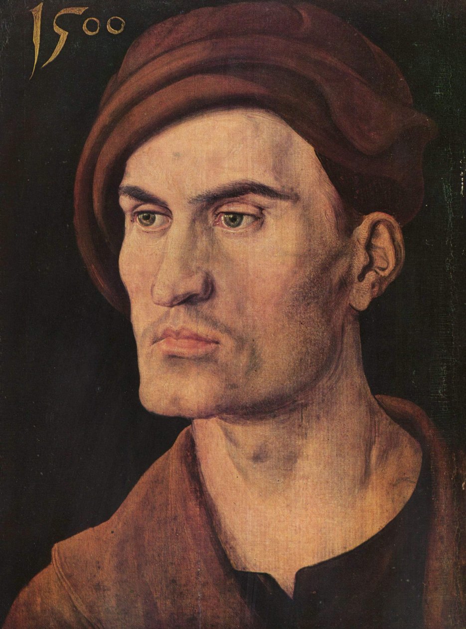 Německy: Bildnis eines jungen Mannes Portrét mladého muže od Albrecht Dürer