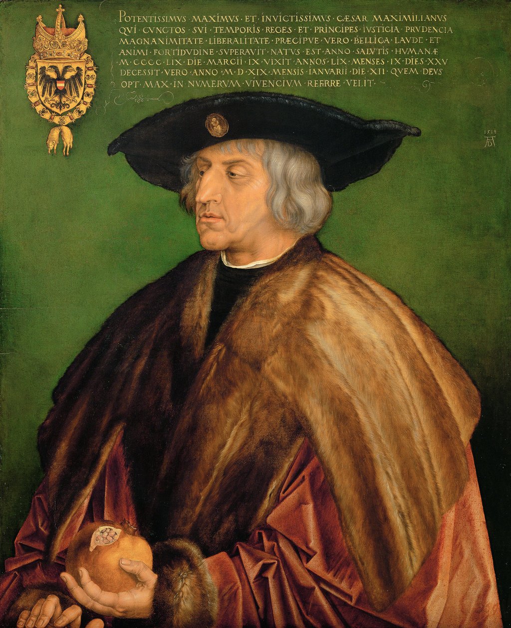 Německy: Kaiser Maximilian I. Maximilian I., císař Svaté říše římské od Albrecht Dürer