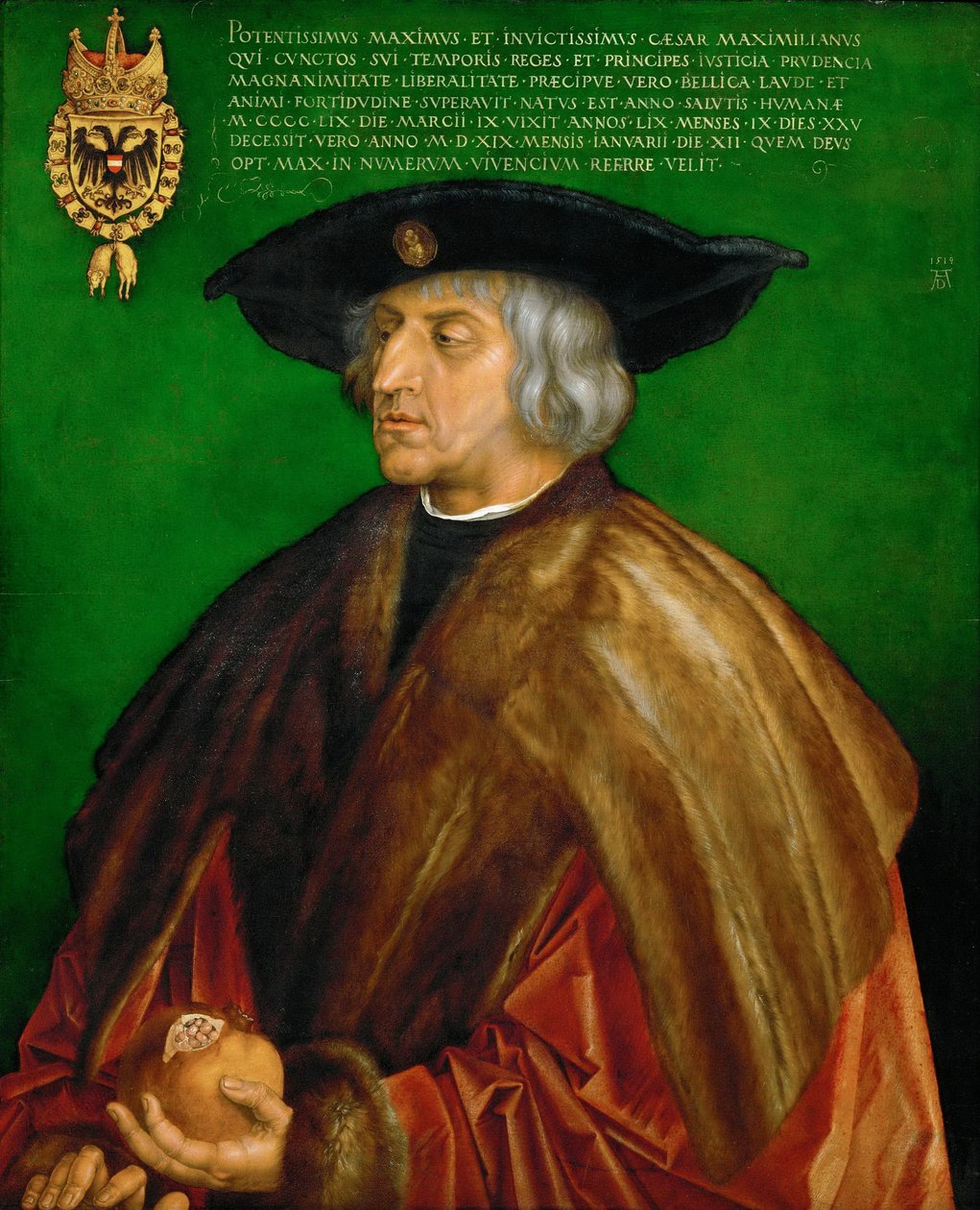 Německy: Kaiser Maximilian I. Maximilian I., císař Svaté říše římské od Albrecht Dürer