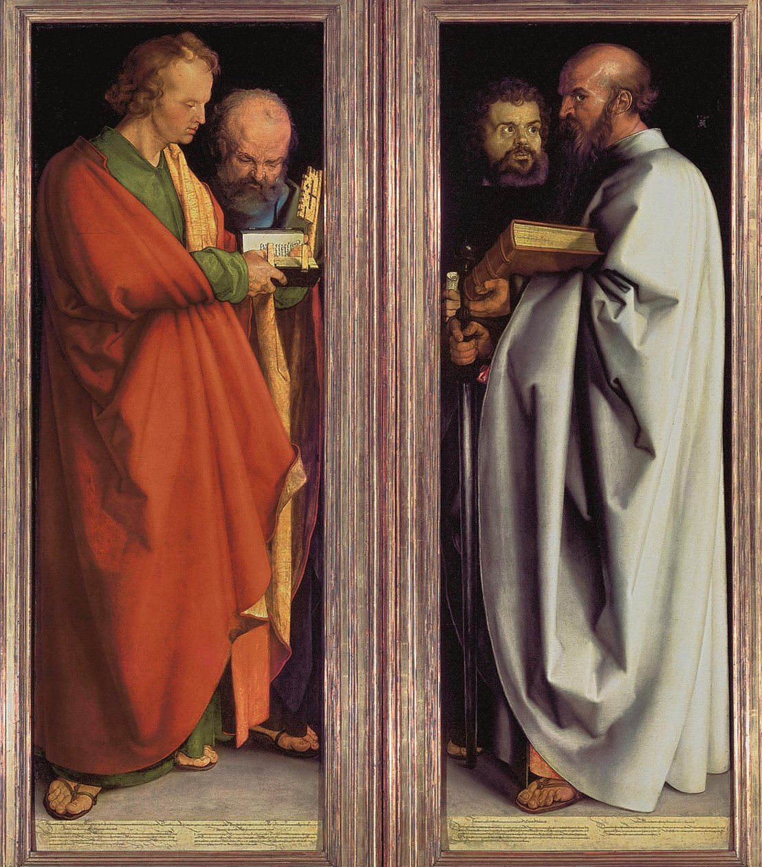 Německy: Vier Apostel Čtyři apoštolové od Albrecht Dürer