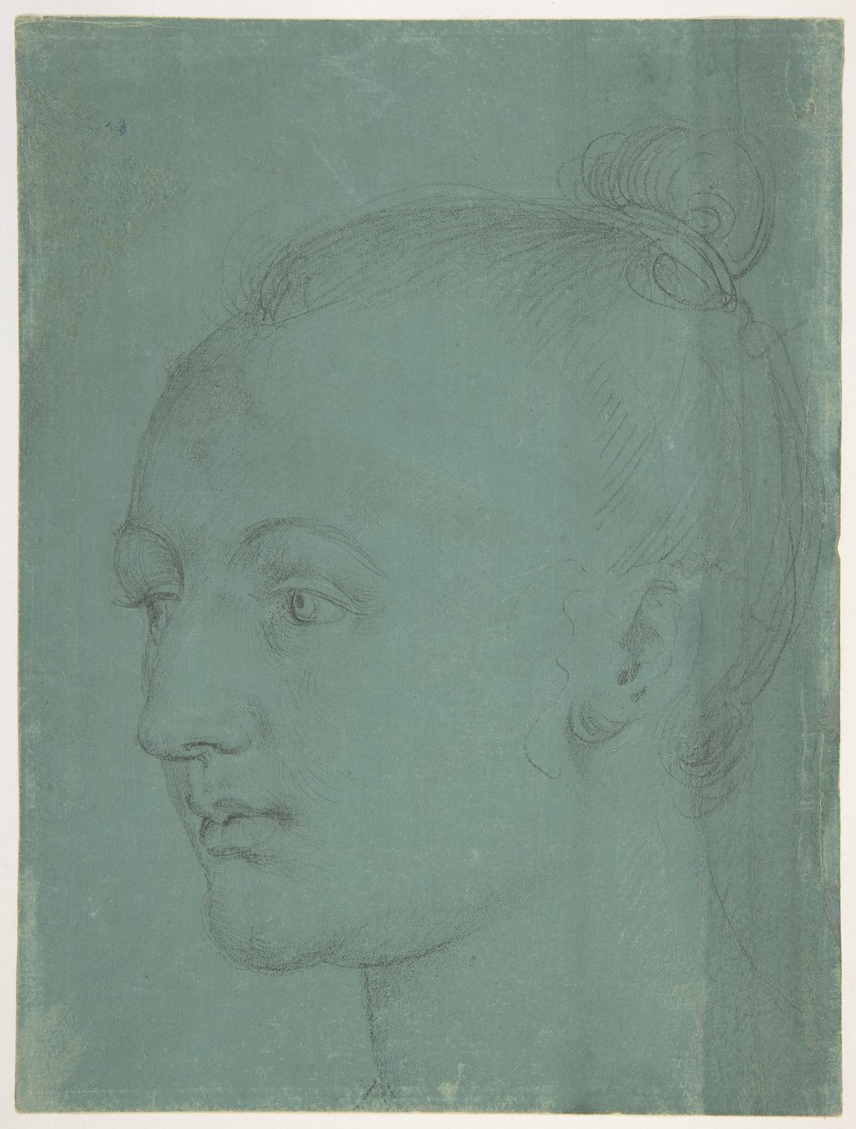 Hlava mladé ženy od Albrecht Dürer
