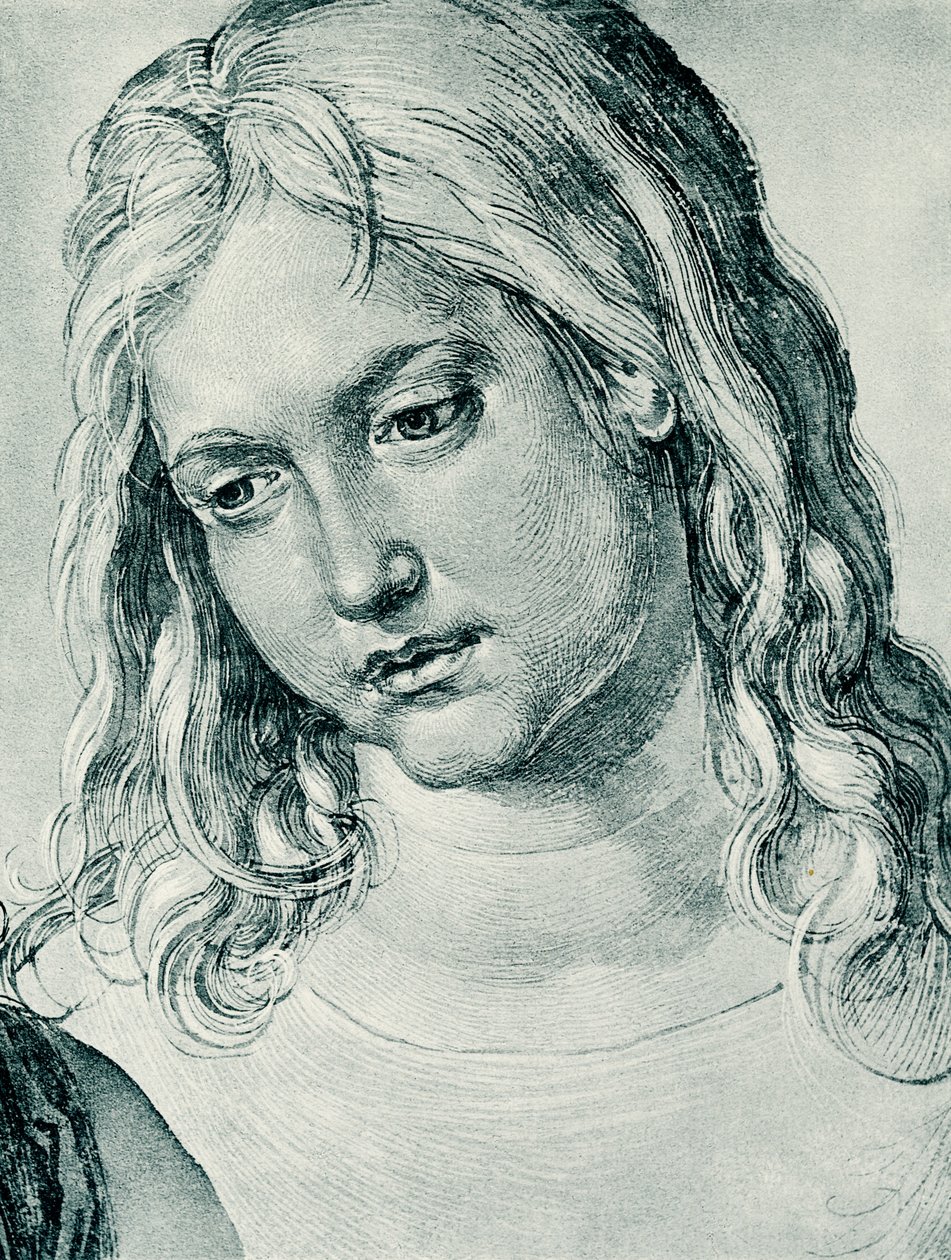 Hlava dvanáctiletého chlapce Ježíše od Albrecht Dürer