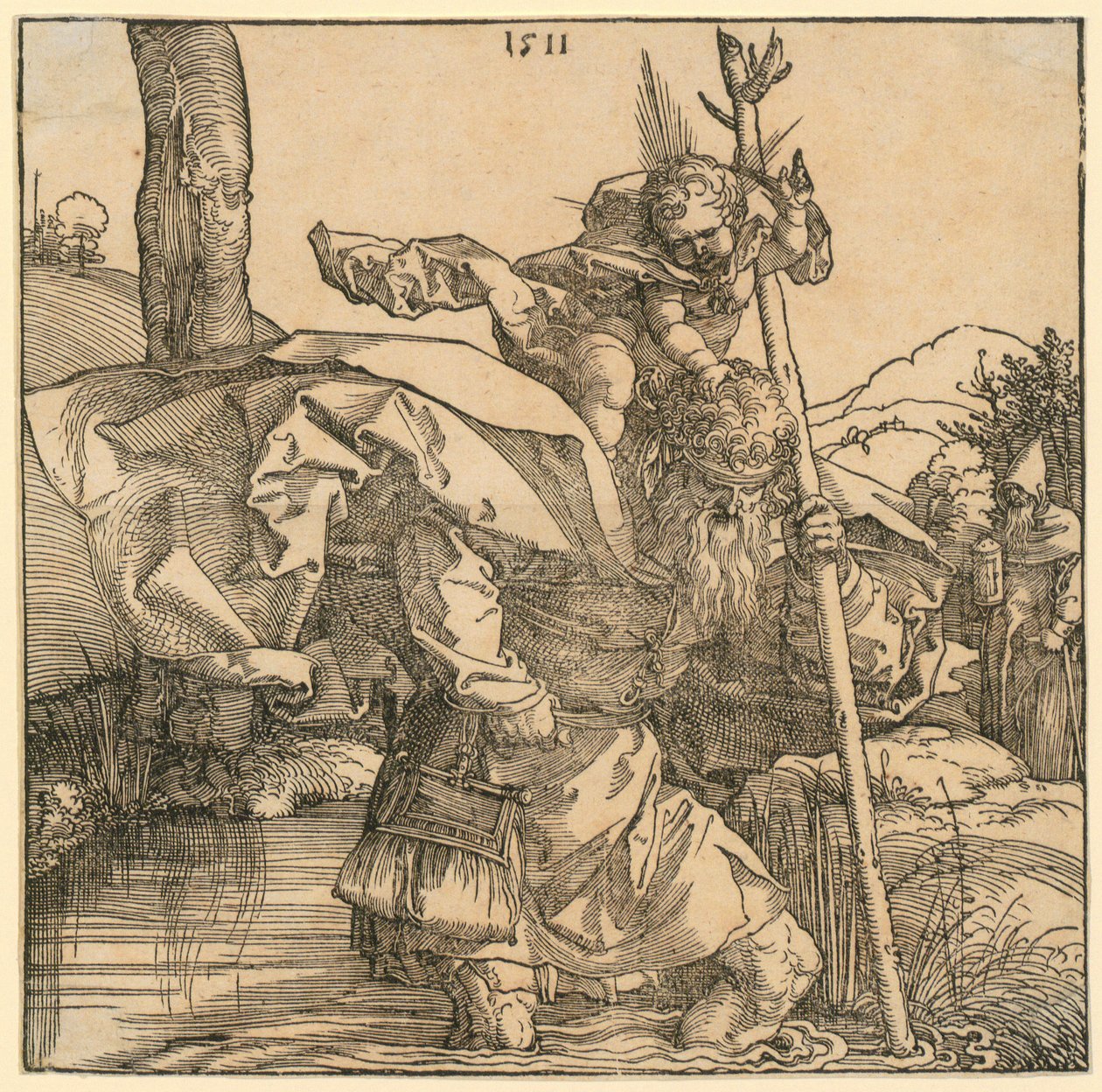 Svatá rodina s Joachimem a Annou pod stromkem od Albrecht Dürer