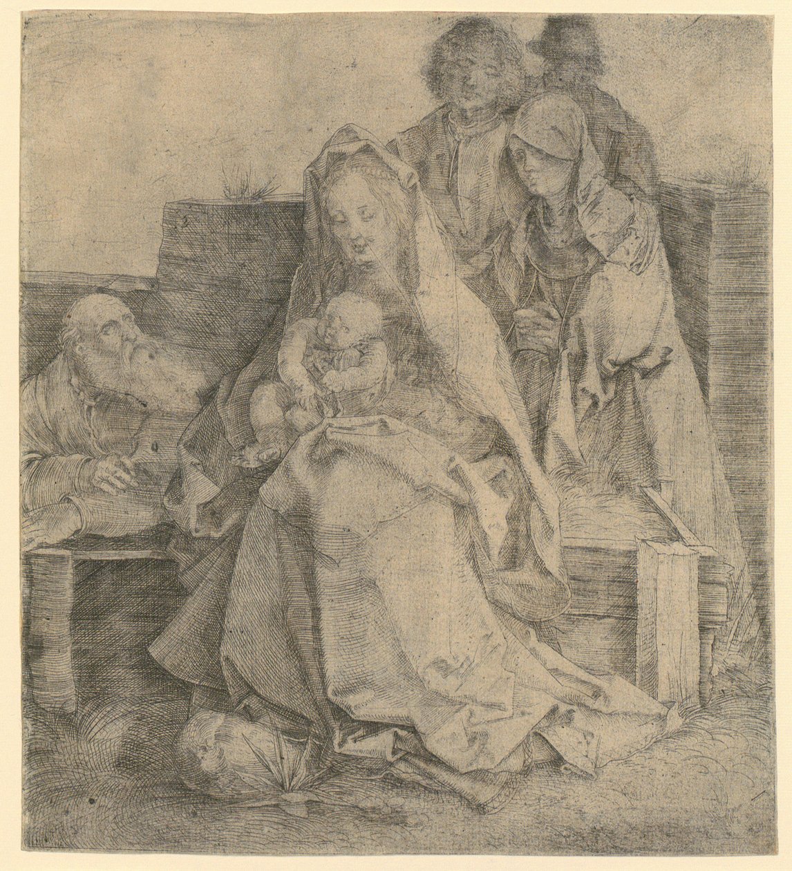 Svatá rodina se šesti postavami od Albrecht Dürer