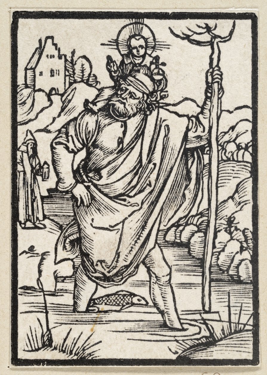 Svatý Kryštof (63 náboženských výjevů) od Albrecht Dürer