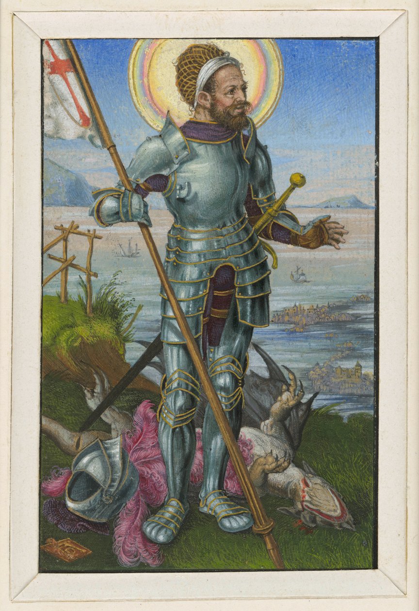 Svatý Jiří pěšky od Albrecht Dürer