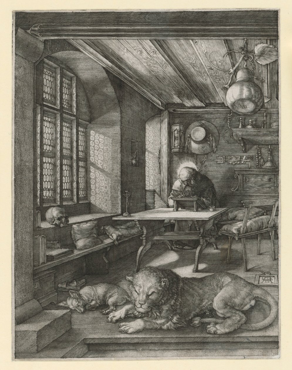 Svatý Jeroným ve své pracovně od Albrecht Dürer