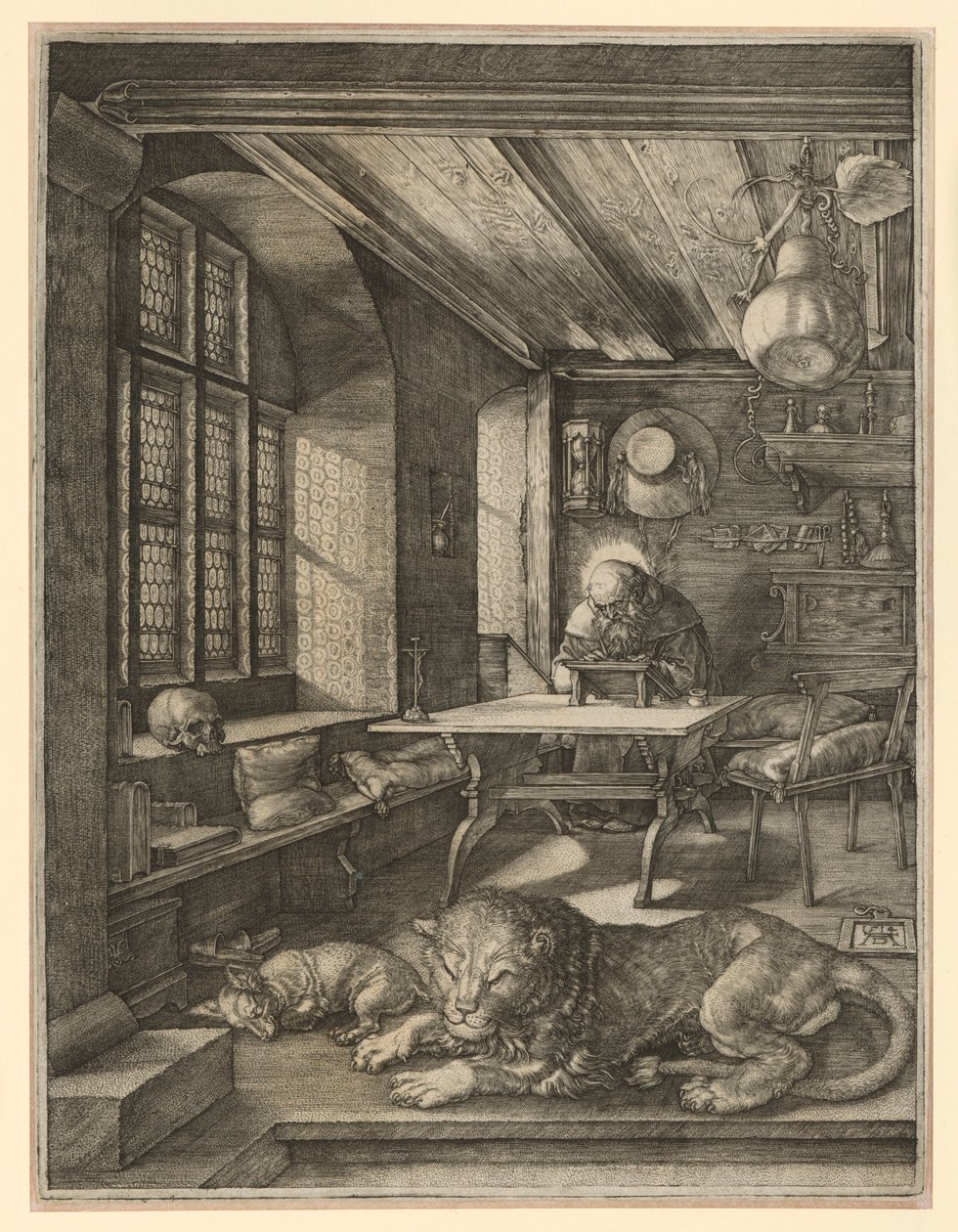 Svatý Jeroným ve své pracovně od Albrecht Dürer