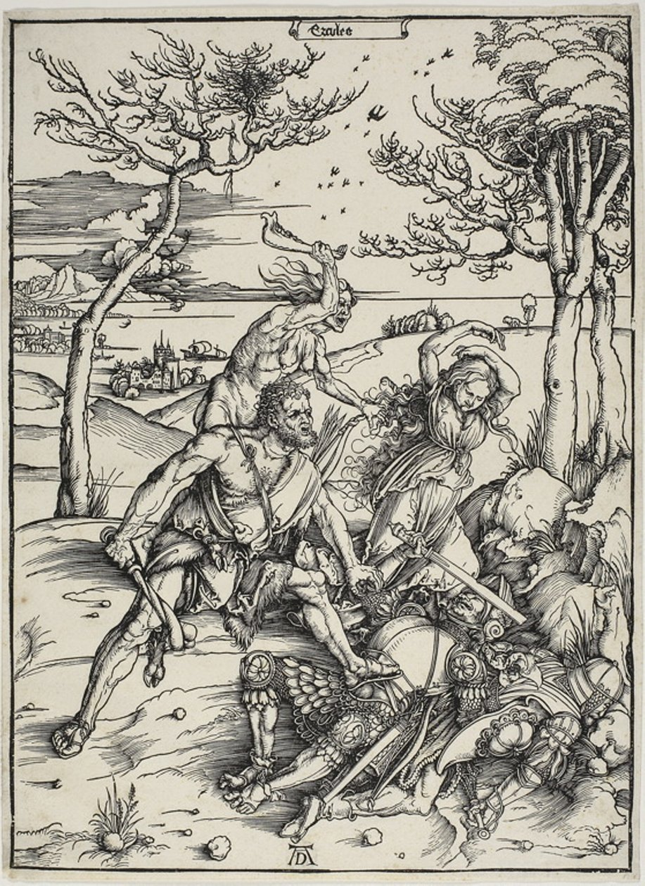 Herkules dobývá molionidská dvojčata od Albrecht Dürer