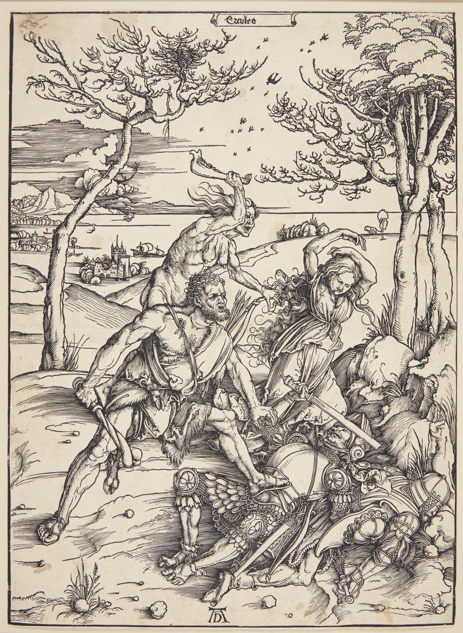 Herkules dobývá Molionidská dvojčata od Albrecht Dürer