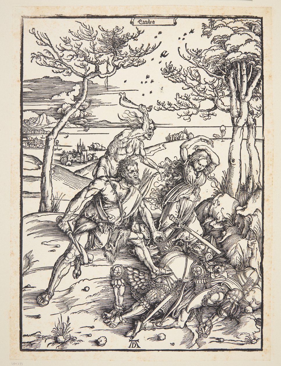 Herkules dobývá Molionidská dvojčata od Albrecht Dürer