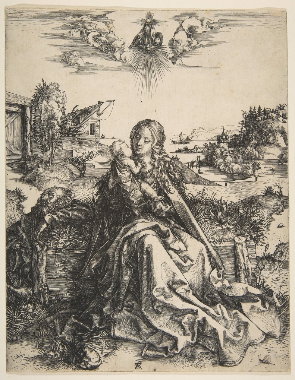 Svatá rodina s vážkou, ca. 1495. od Albrecht Dürer