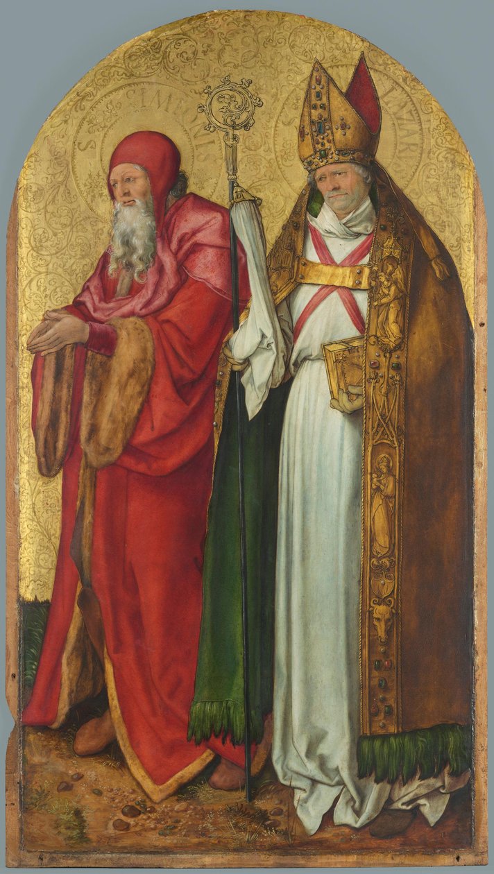 Jabachův oltář: svatí Simeon a Lazar od Albrecht Dürer