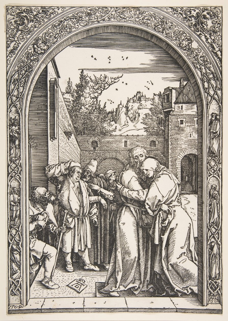 Joachim a Anna u Zlaté brány, ze Života Panny, 1504. od Albrecht Dürer