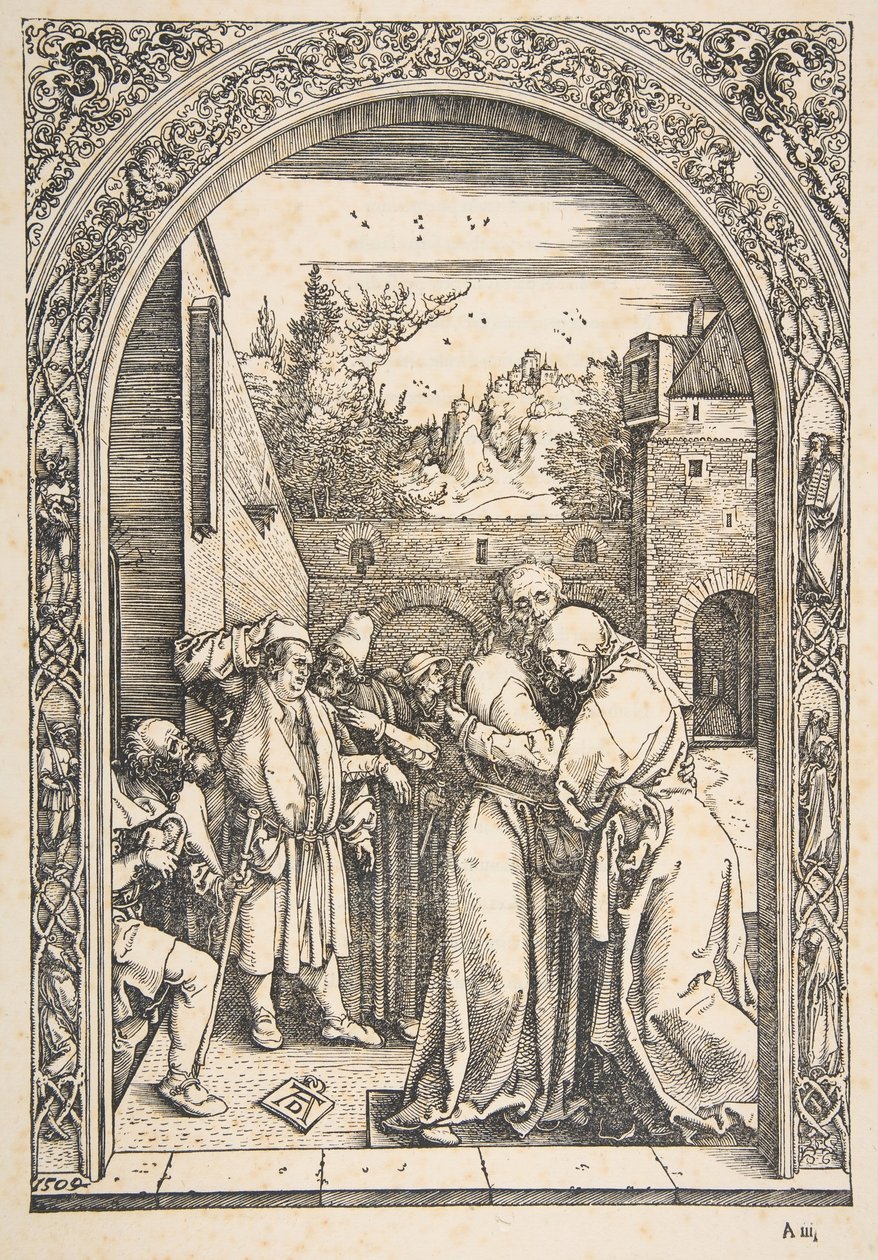 Joachim a Anna u Zlaté brány, ze Života Panny, ca. 1504. od Albrecht Dürer