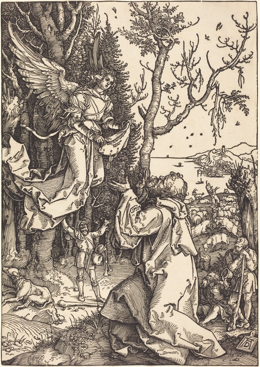 Jáchym a anděl od Albrecht Dürer