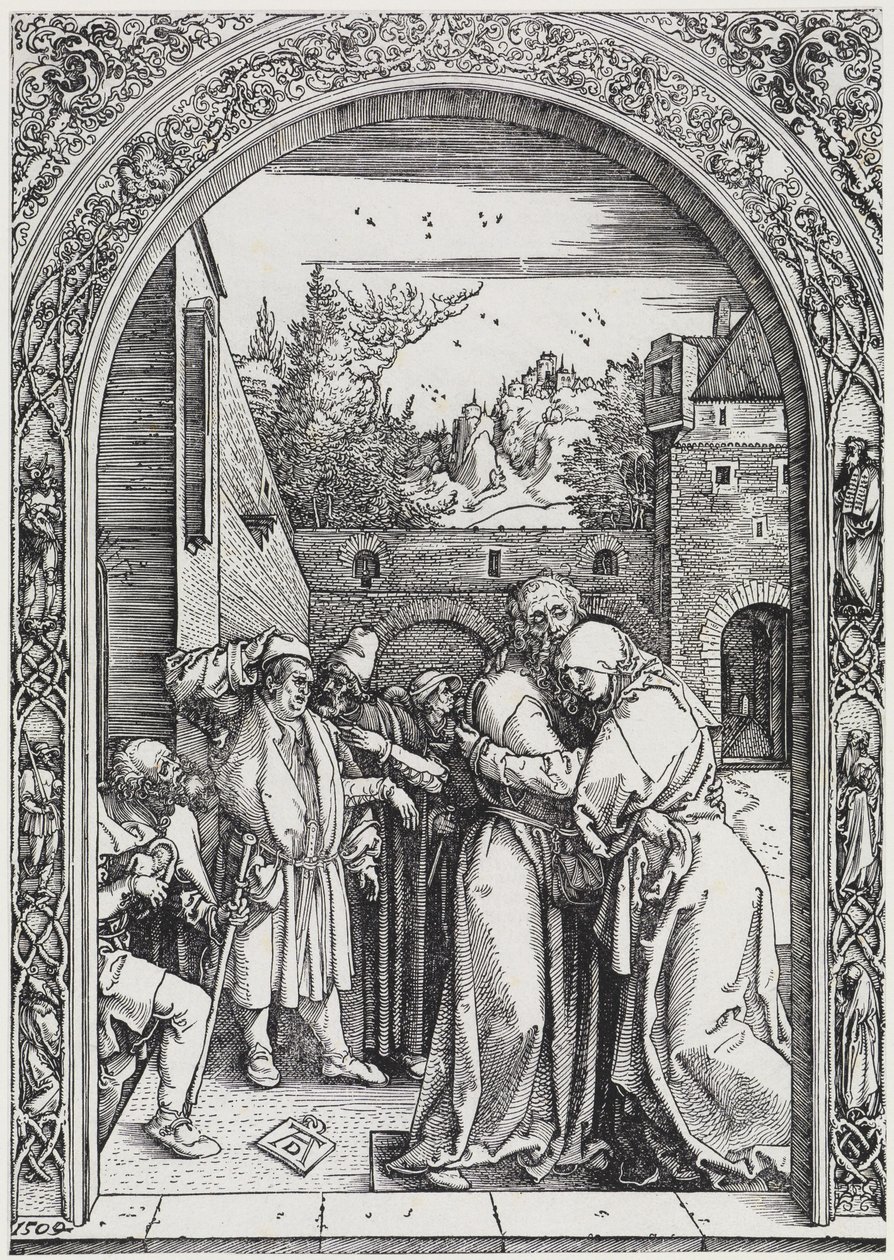 Joachim a Anna pod Zlatou bránou od Albrecht Dürer