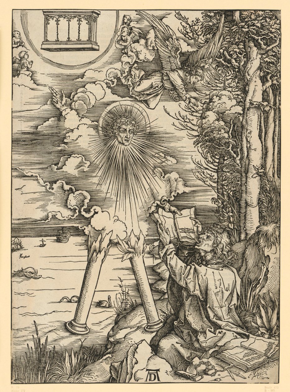 Jan požírá knihu (Apokalypsa) od Albrecht Dürer
