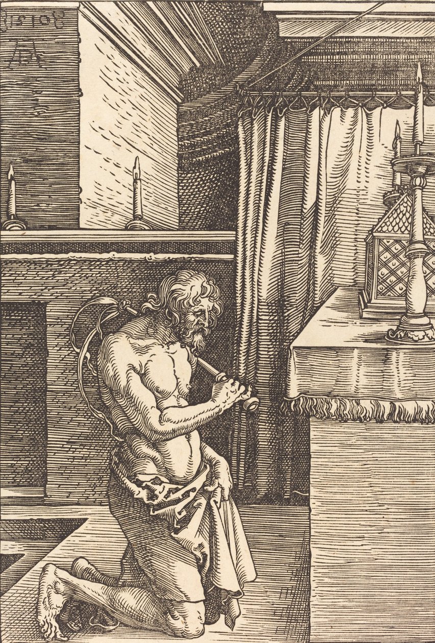 Král David činí pokání, 1510. od Albrecht Dürer