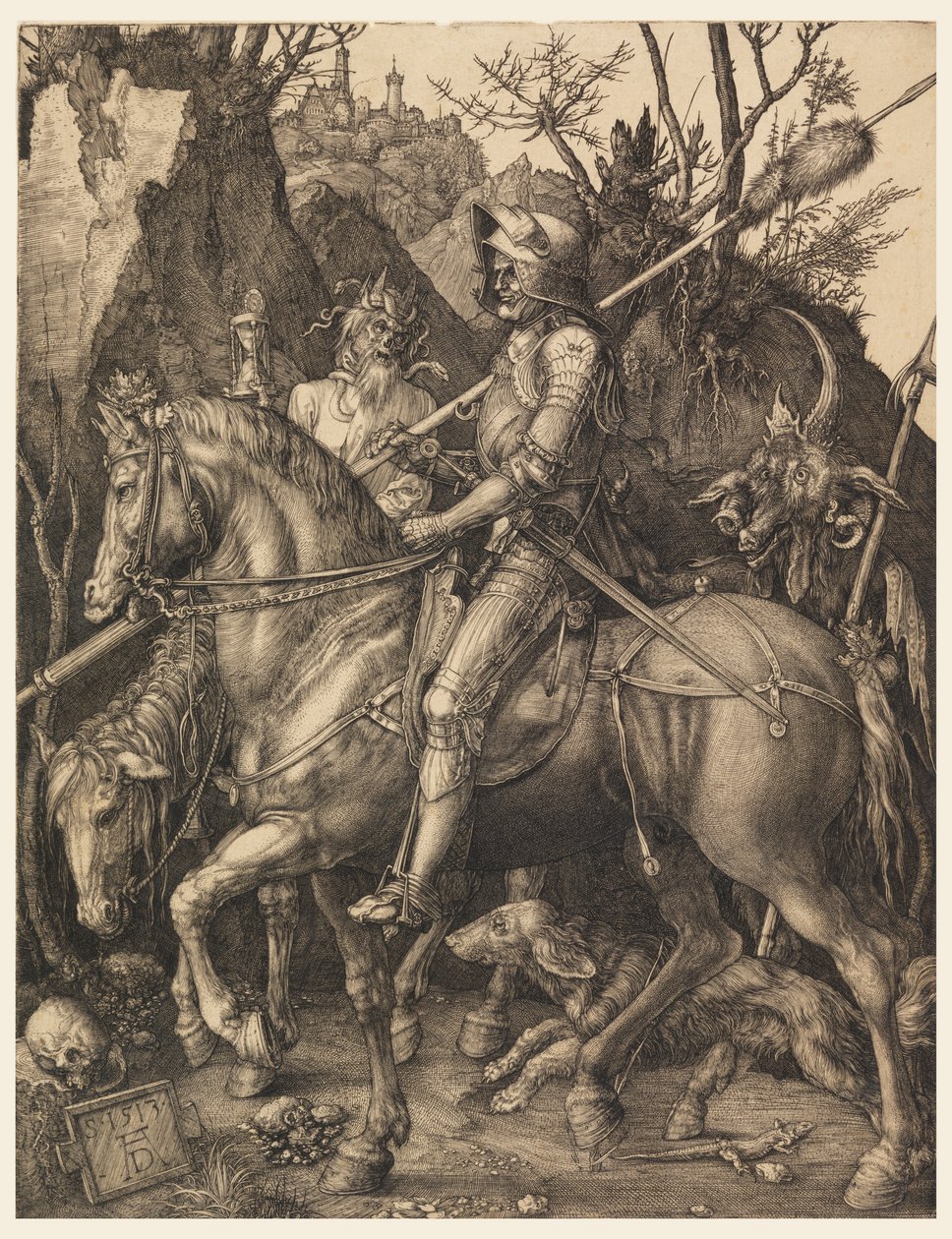 Rytíř, Smrt a Ďábel od Albrecht Dürer