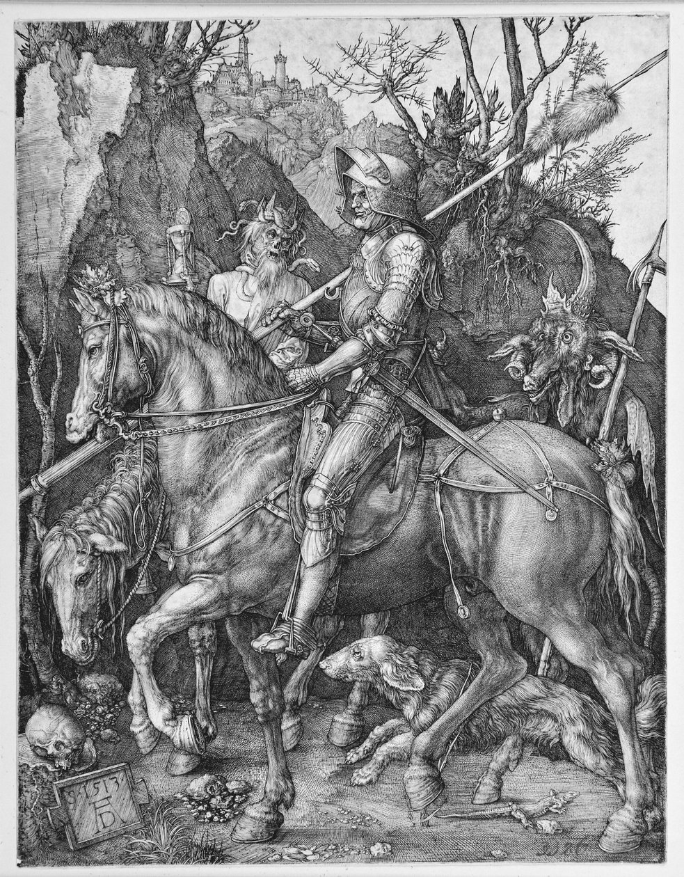 Rytíř, smrt a ďábel od Albrecht Dürer