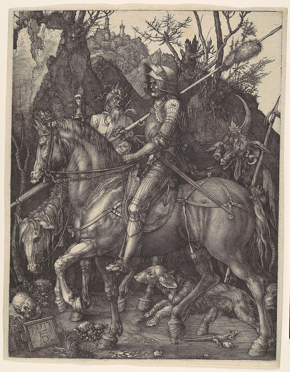 Rytíř, Smrt a ďábel od Albrecht Dürer