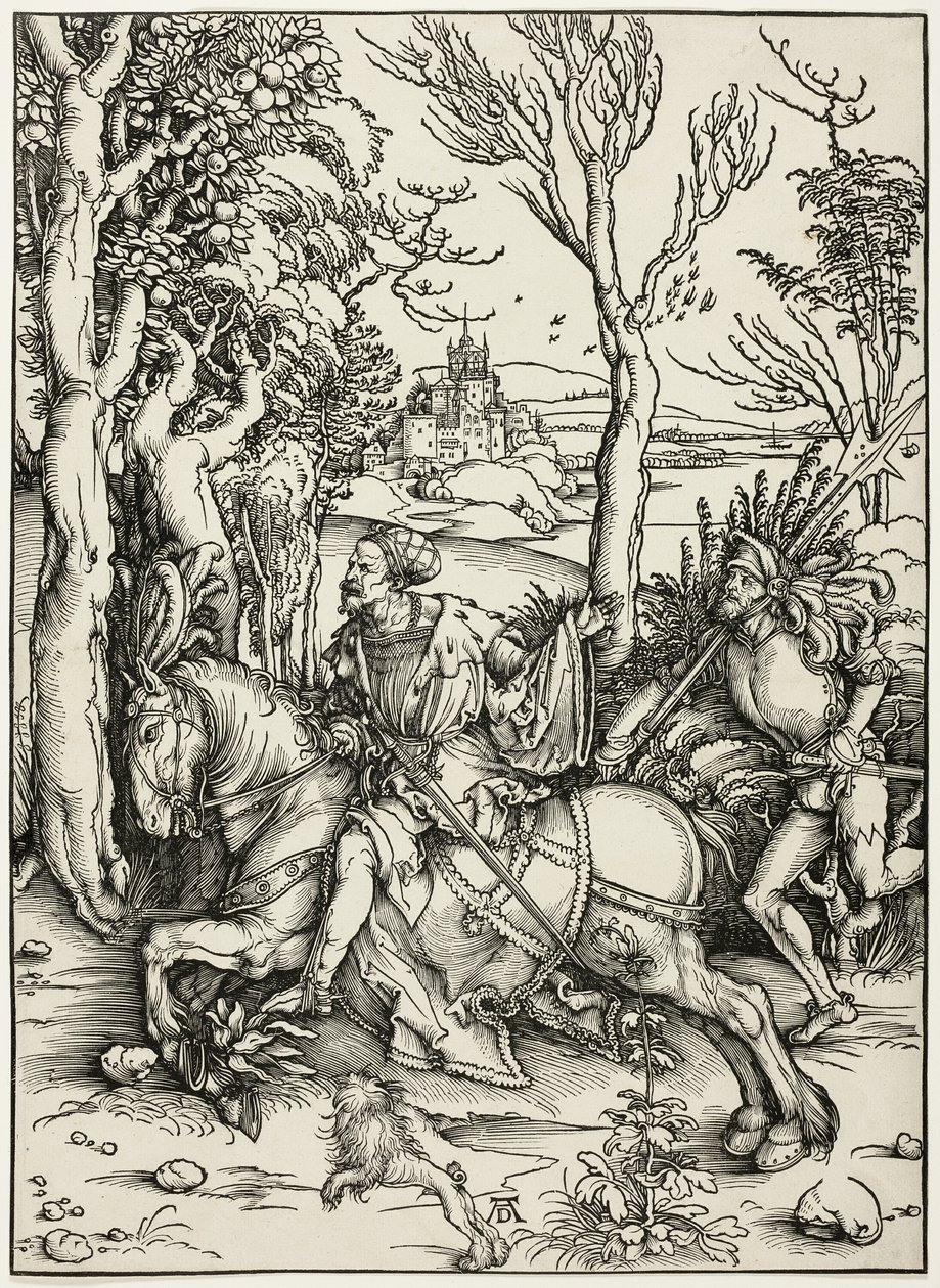 Rytíř a Landsknecht od Albrecht Dürer