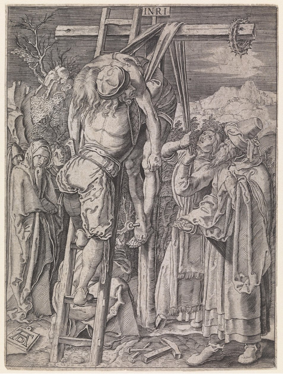Snímání Krista z kříže od Albrecht Dürer