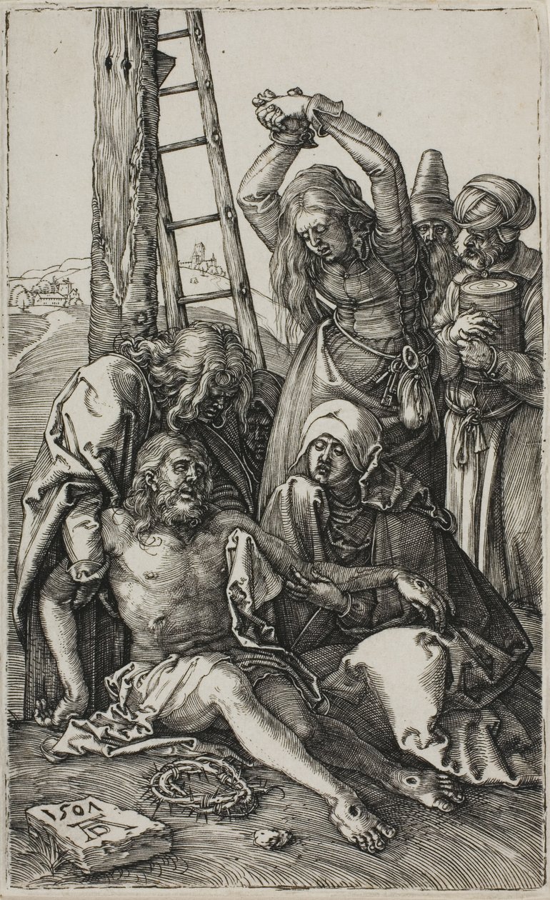 Oplakávání Krista, z Vyrytého umučení od Albrecht Dürer