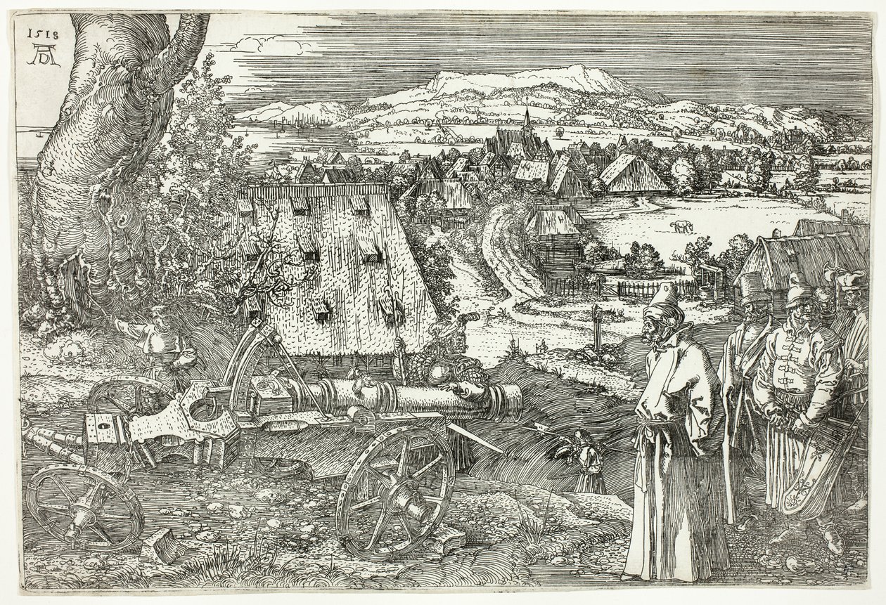Krajina s dělem (The Great Cannon) od Albrecht Dürer