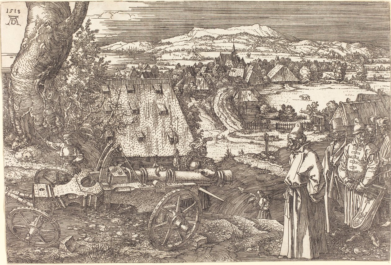 Krajina s dělem, 1518 od Albrecht Dürer