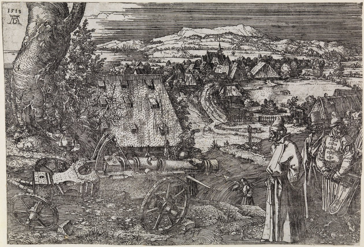 Krajina s dělem (Velké dělo; Dělo) od Albrecht Dürer