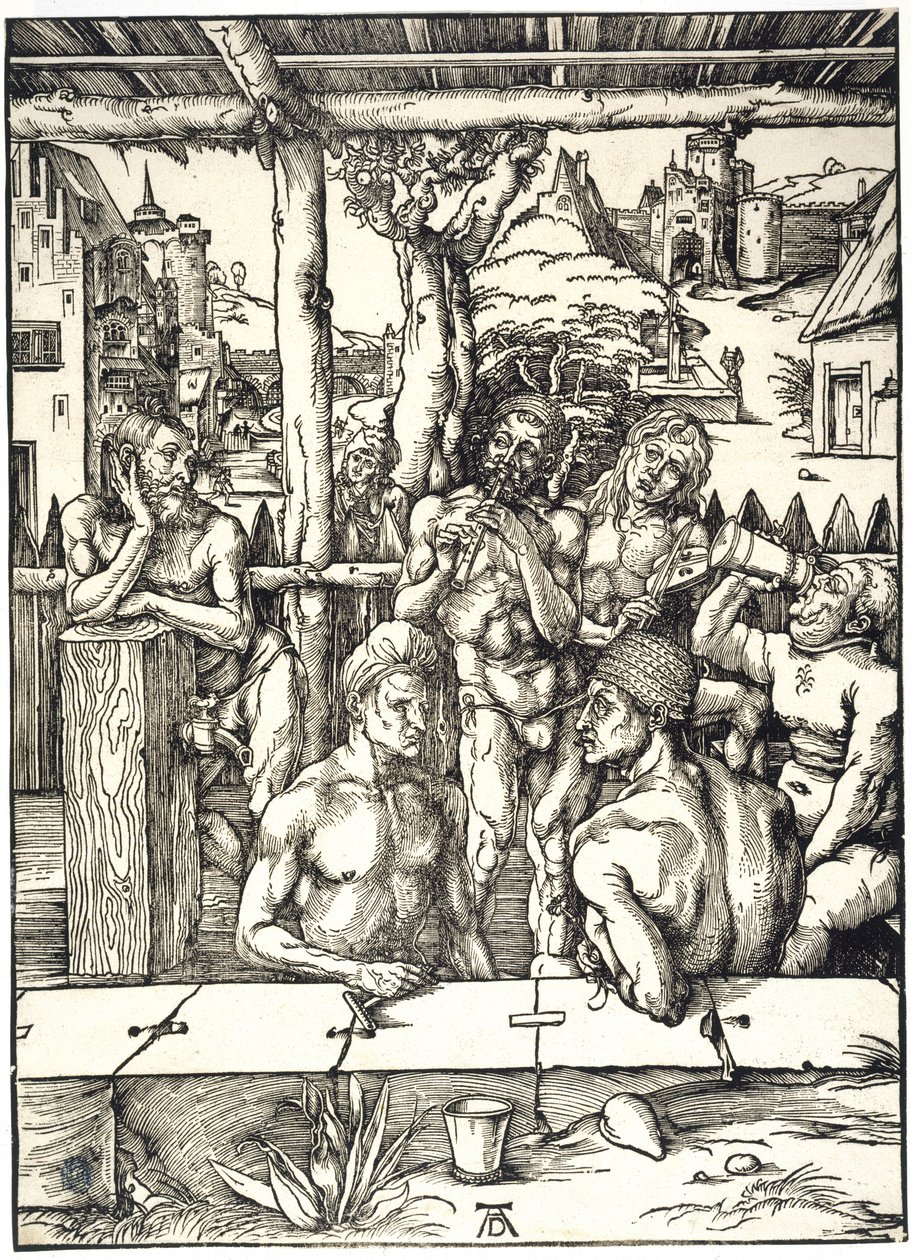 Mužská koupel (Bartsch 128) od Albrecht Dürer